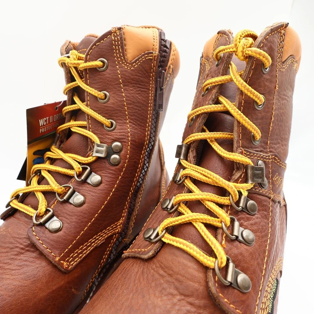 Dan Post Modern Waterproof Work Boots Mens 10.5 D Brown Leather NWT